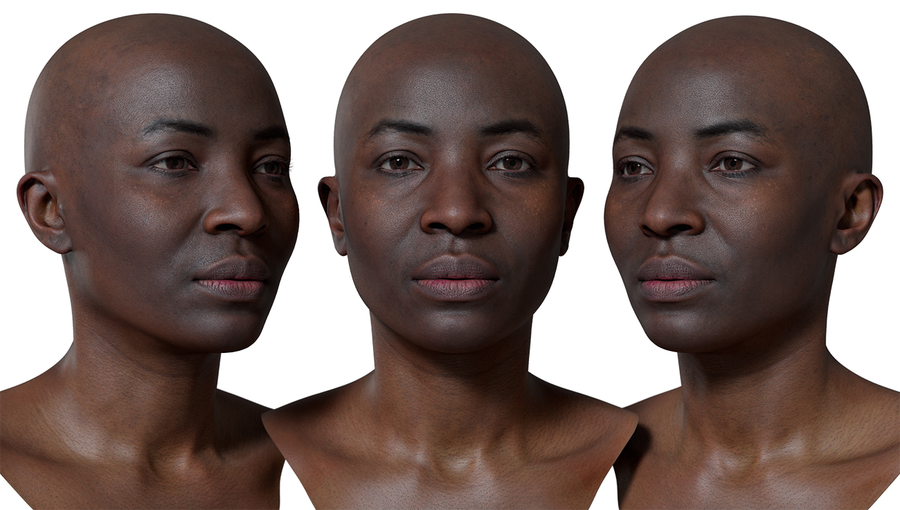 Download realistic 3d head models